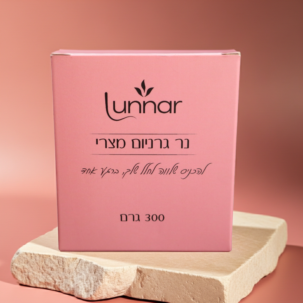 (300g) גרניום מצרי - LOVE נר