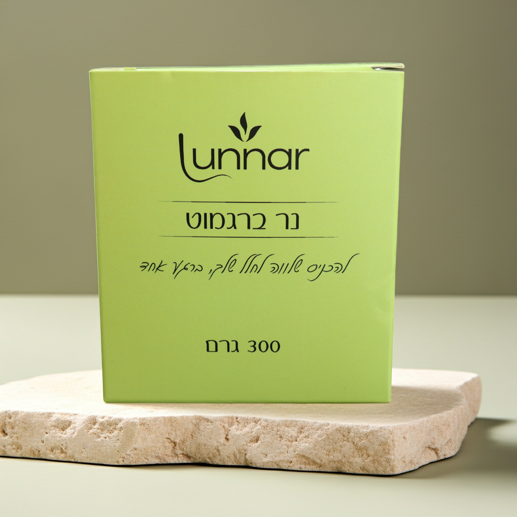 (300g) ברגמוט - GLOW נר